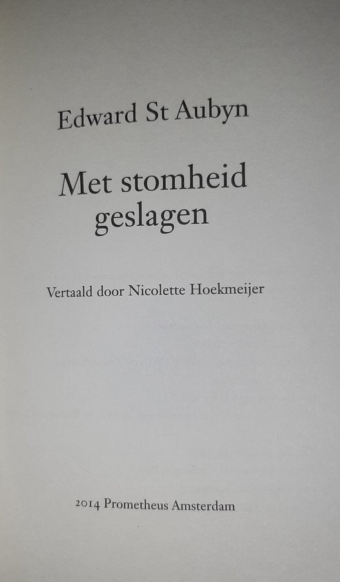 Met stomheid geslagen