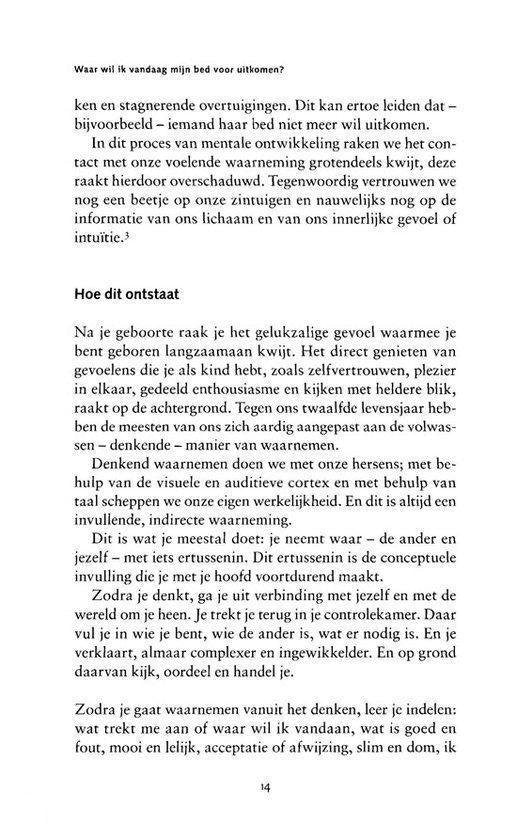 Waar wil ik vandaag mijn bed voor uitkomen?