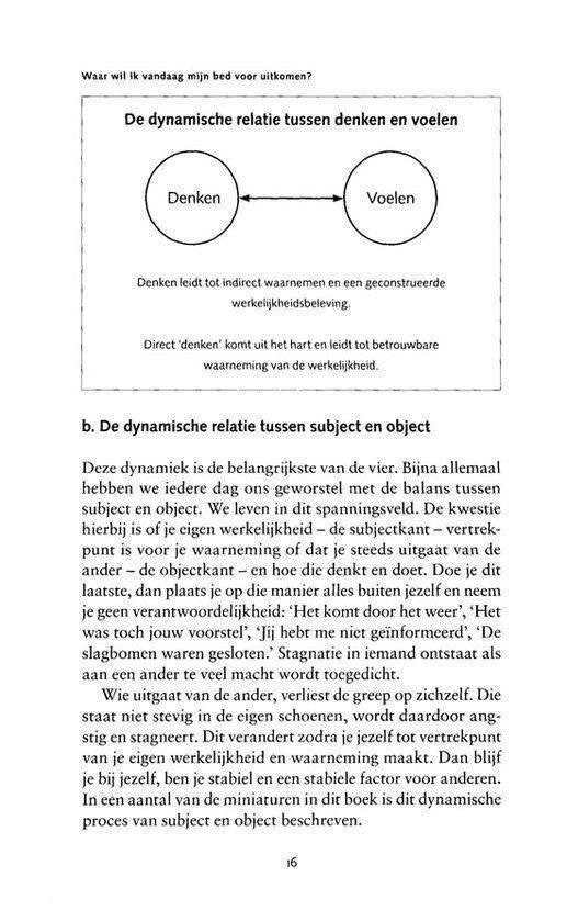 Waar wil ik vandaag mijn bed voor uitkomen?