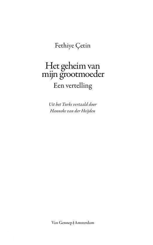 Het geheim van mijn grootmoeder