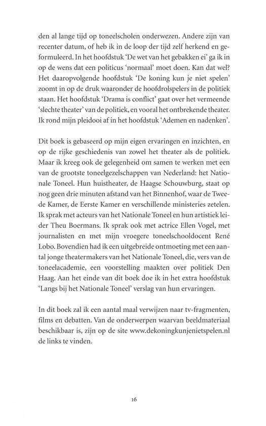 De koning kun je niet spelen