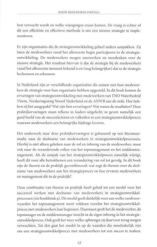 Iedere medewerker strateeg