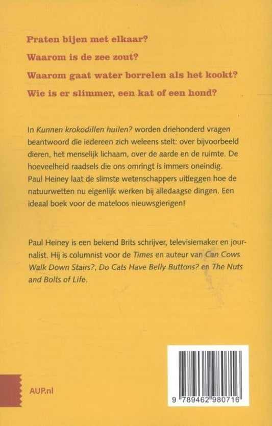 Kunnen krokodillen huilen?