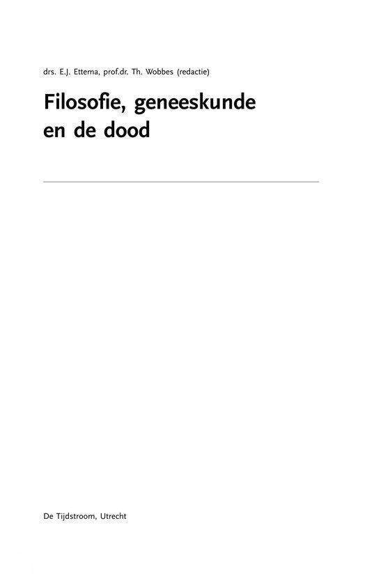 Filosofie, geneeskunde en de dood