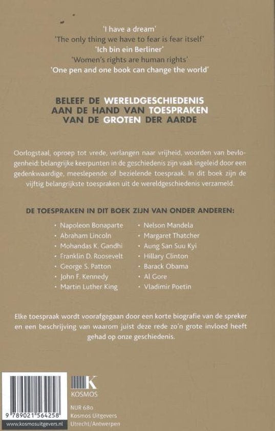 Toespraken die de wereld veranderden