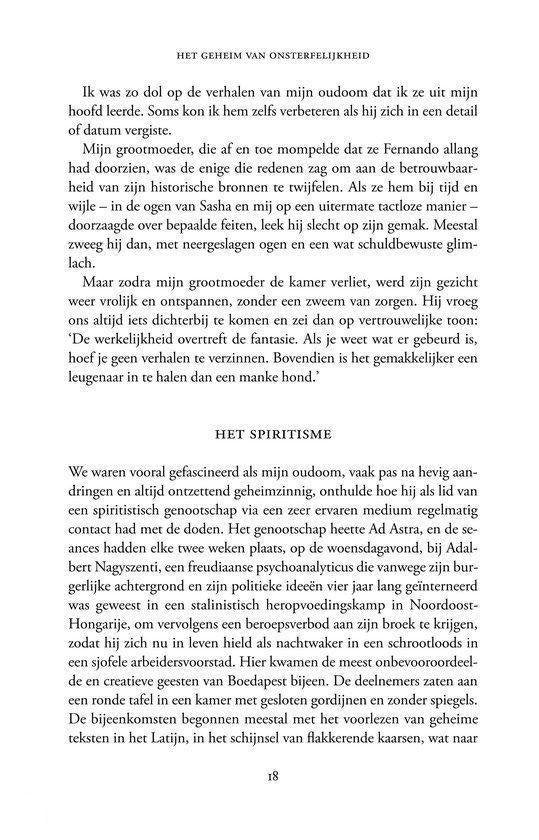 Het geheim van onsterfelijkheid