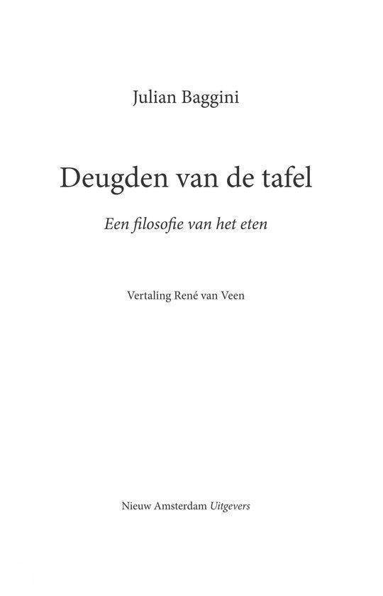 Deugden van de tafel