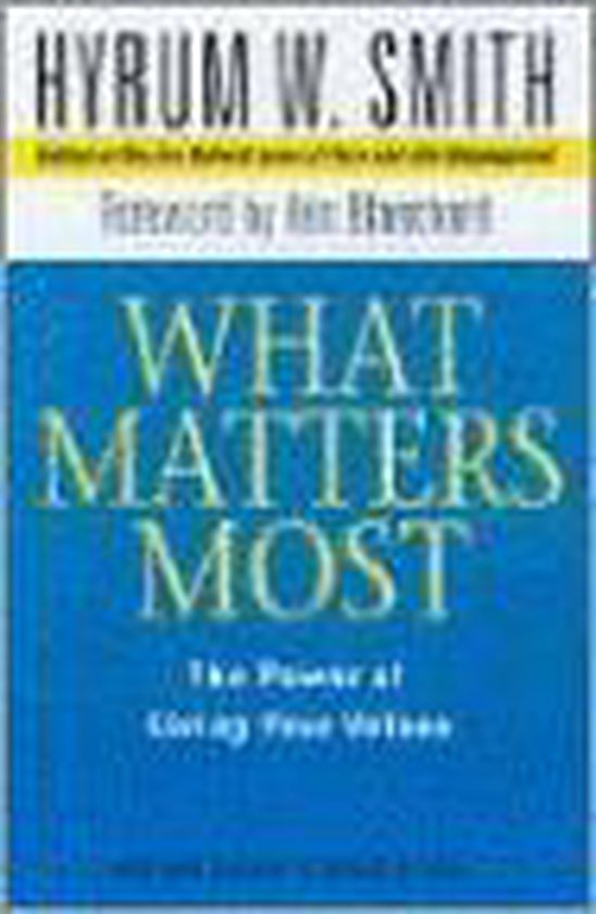 What Matters Most