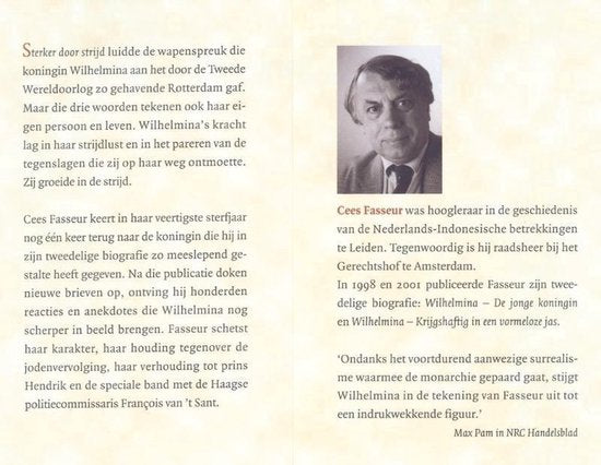 Wilhelmina Sterker door strijd