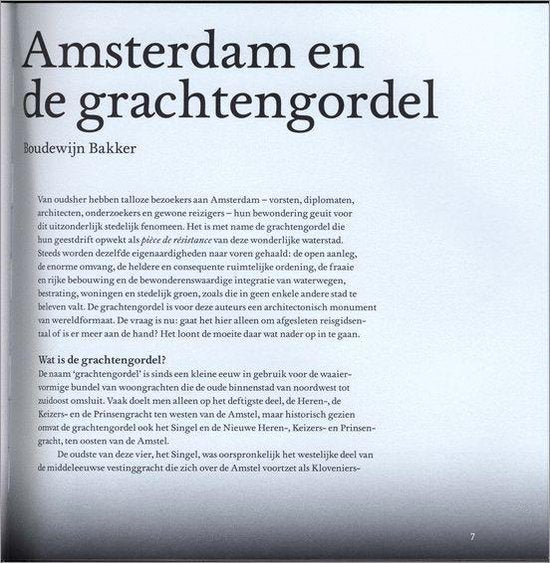 Amsterdam en de grachtengordel
