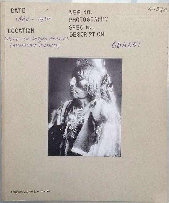 Odagot indianen gefotografeerd 1860-1920