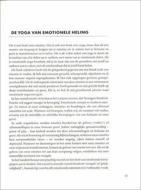 Yoga En Emotie