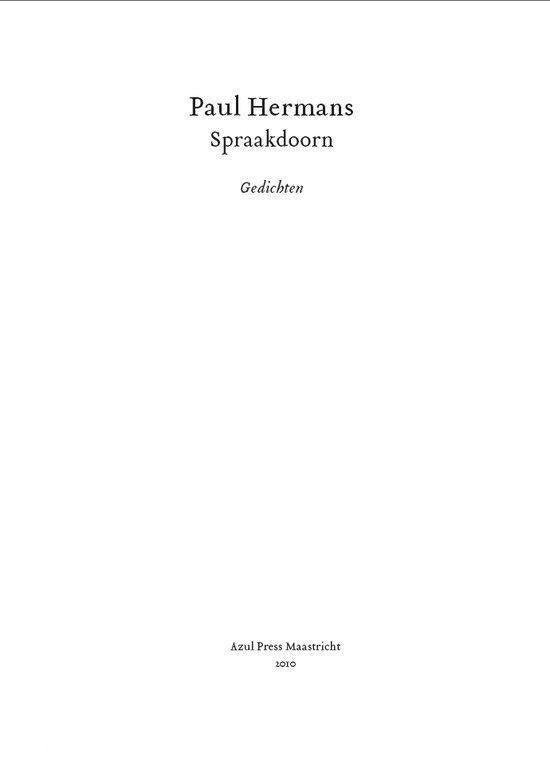 Spraakdoorn