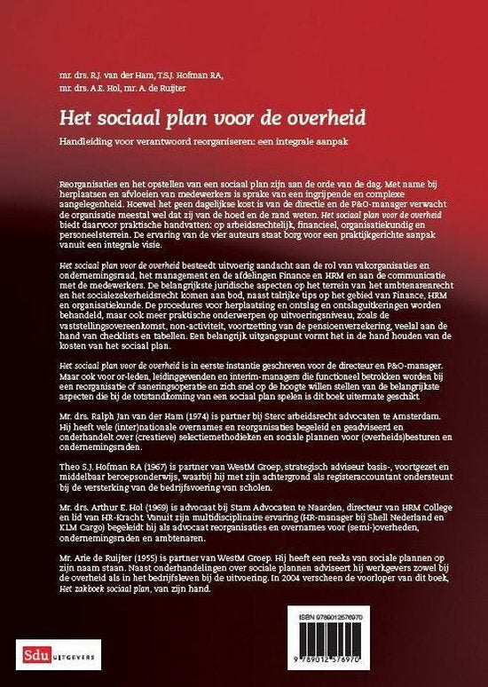 Het sociaal plan voor de overheid