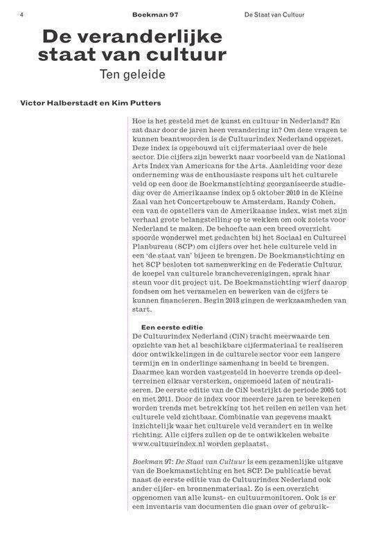 Boekman 97 -   De staat van cultuur