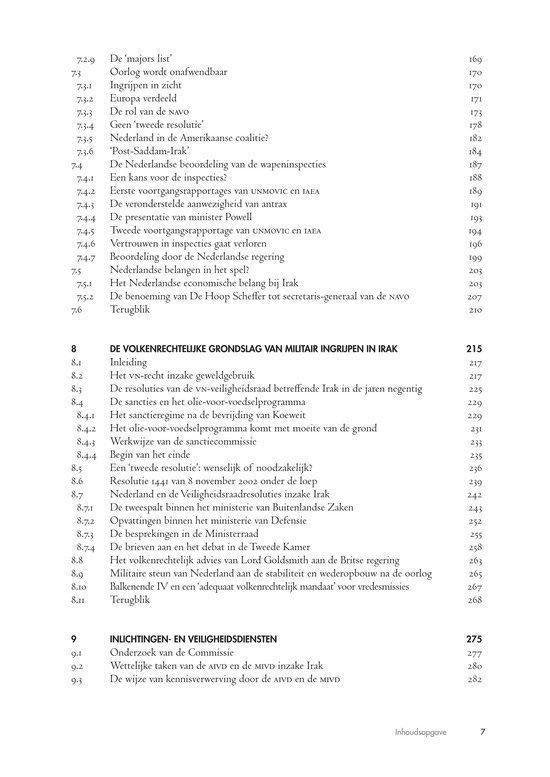 Rapport Commissie van onderzoek besluitvorming Irak