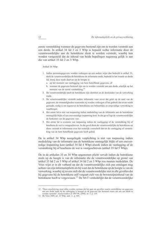 Recht doen aan Privacyverklaringen