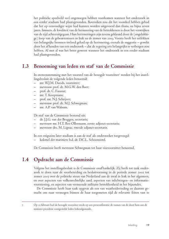 Rapport Commissie van onderzoek besluitvorming Irak