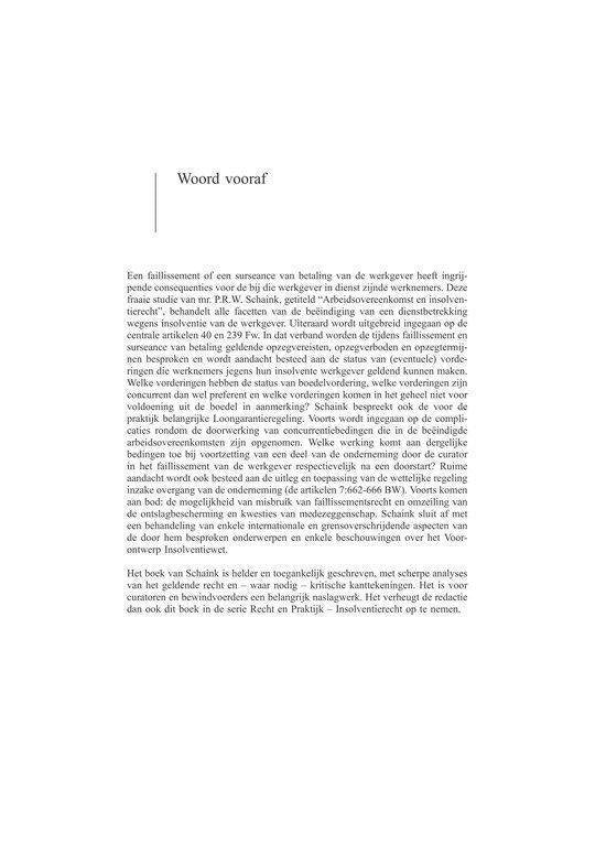 Recht en Praktijk - Insolventierecht 4 - Arbeidsovereenkomst en insolventierecht