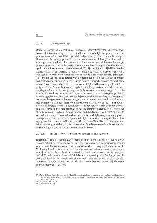 Recht doen aan Privacyverklaringen