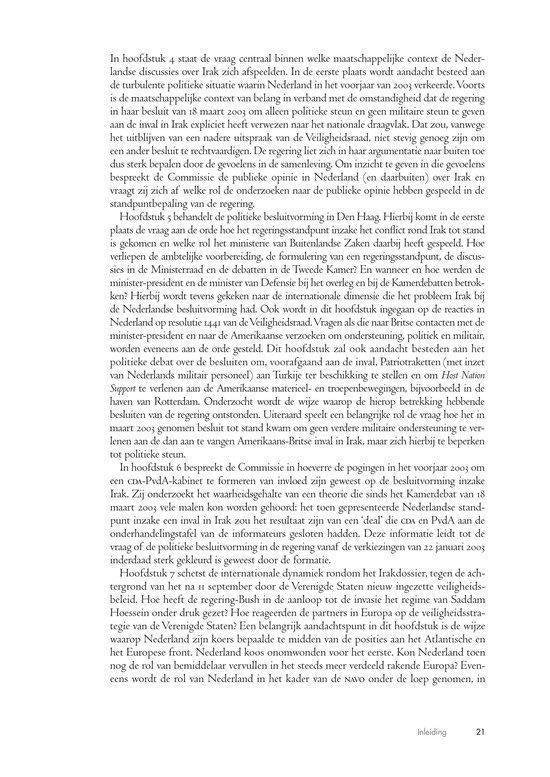 Rapport Commissie van onderzoek besluitvorming Irak