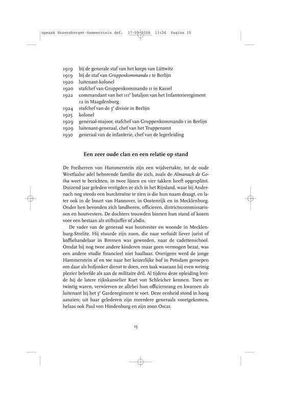 De eigenzinnigheid van Hammerstein