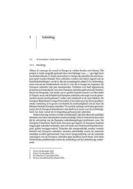 Recht en Praktijk-Staats- en Bestuursrecht - De uitvoering van Europese subsidieregelingen in Nederland