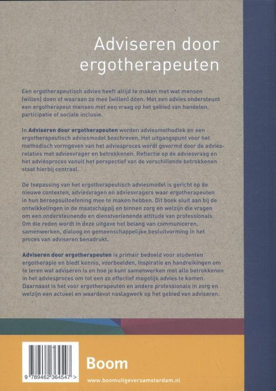 Adviseren door ergotherapeuten