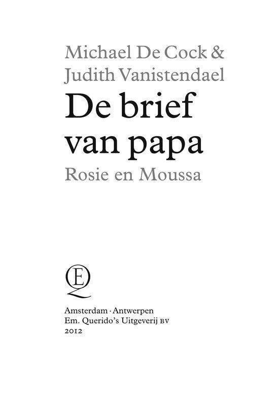 Rosie en Moussa  -   De brief van papa