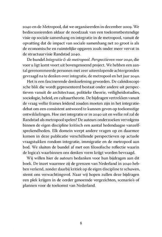 Integratie & De Metropool