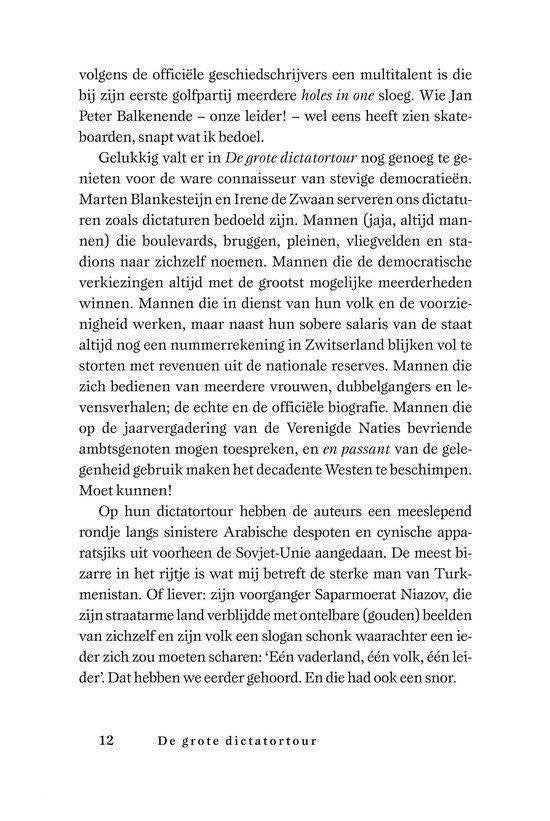 De grote dictatortour