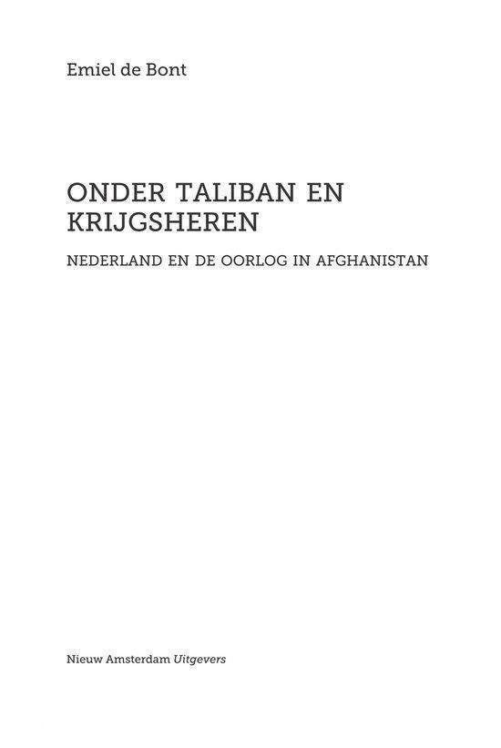 Onder taliban en krijgsheren