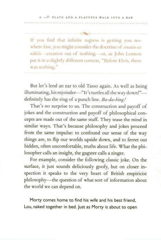 Plato and a Platypus Walk into a Bar...