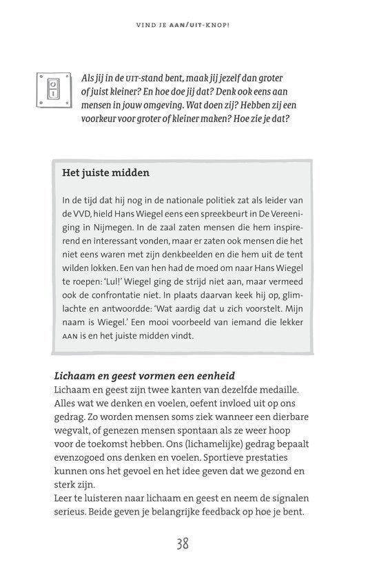 Vind je aan/uit knop!