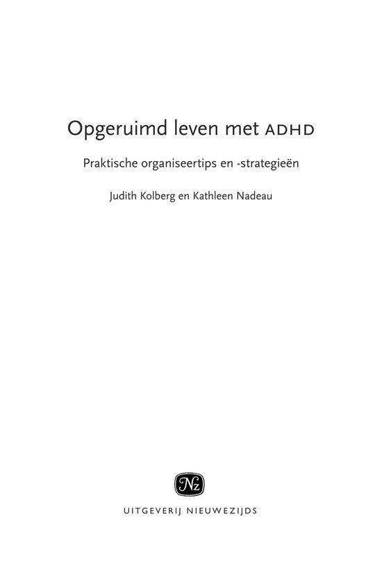 Opgeruimd leven met ADHD