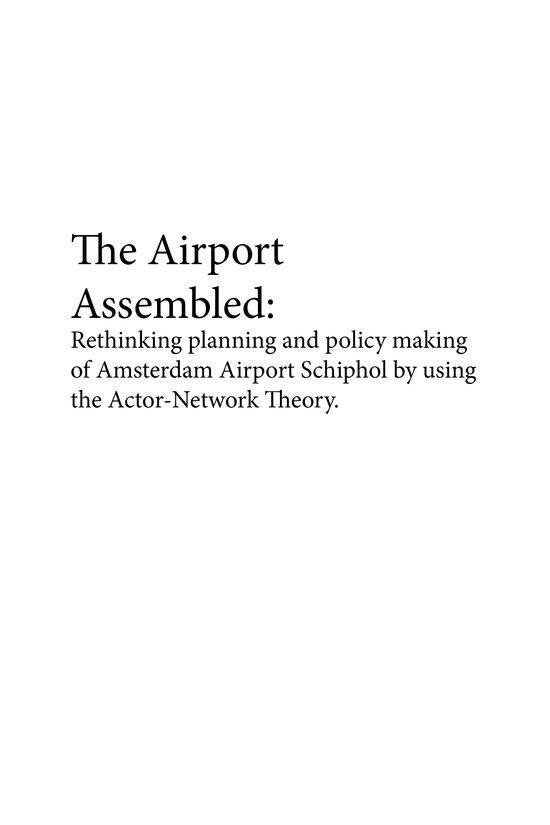 The Airport Assembled