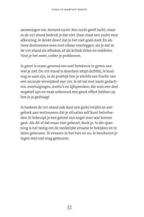 Vind je aan/uit knop!