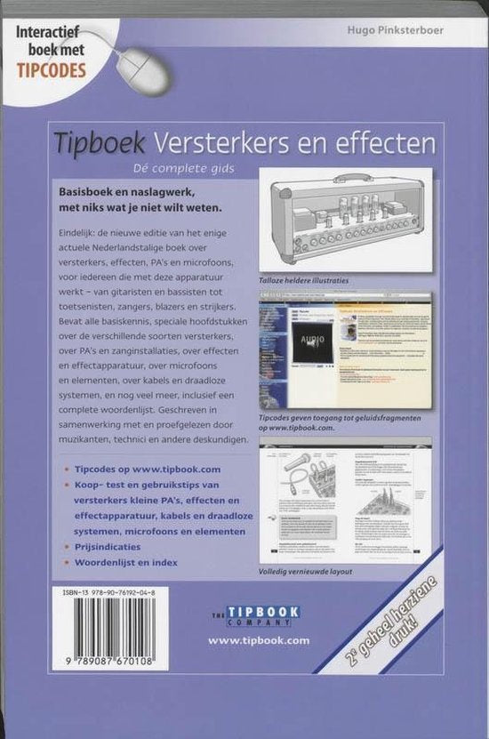 Tipboek versterkers en effecten