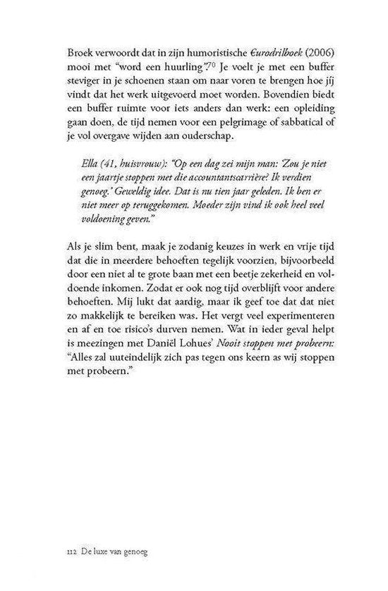 Genoeg reeks - De luxe van genoeg