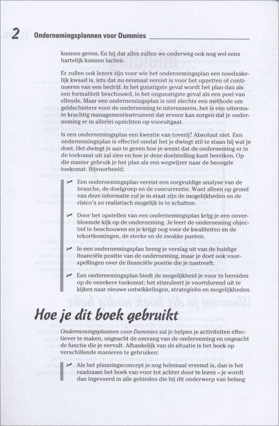 Voor Dummies - Ondernemingsplan voor Dummies