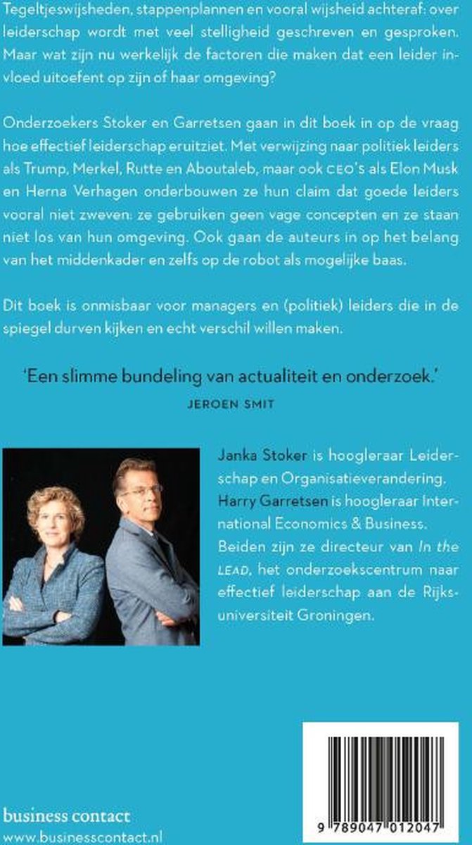 Goede leiders zweven niet