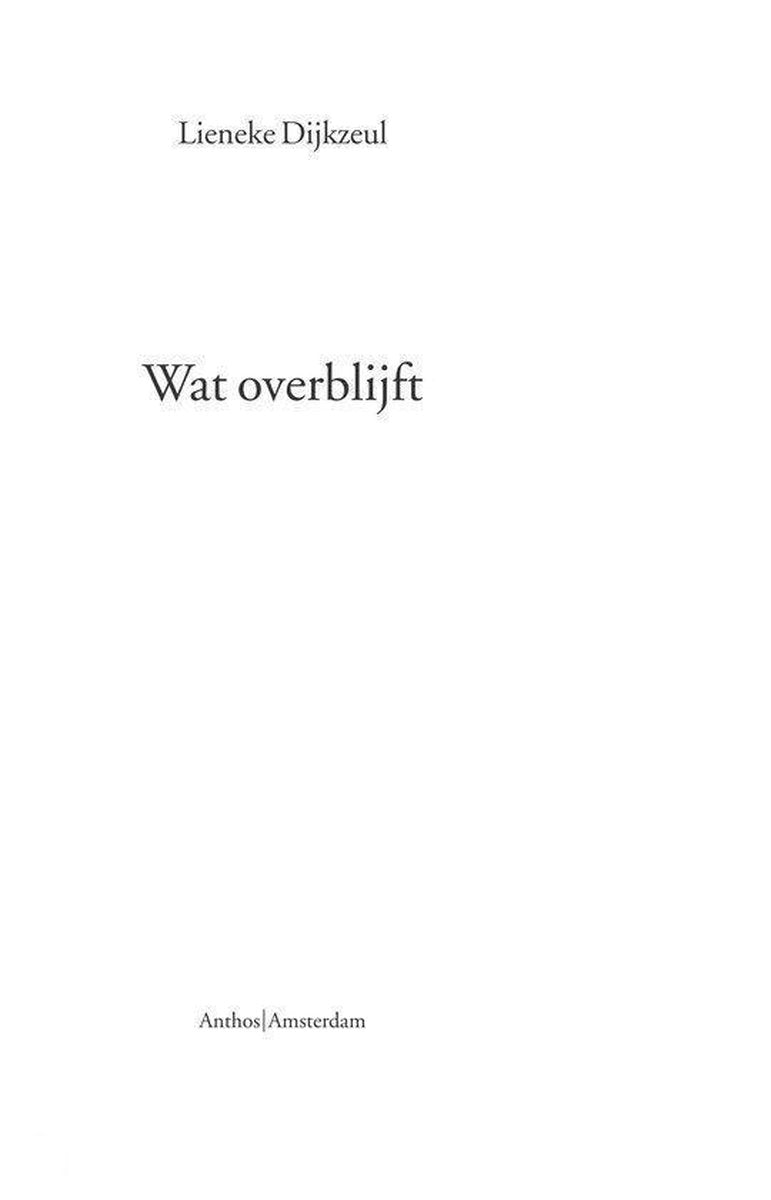 Paul Vegter 5 -   Wat overblijft