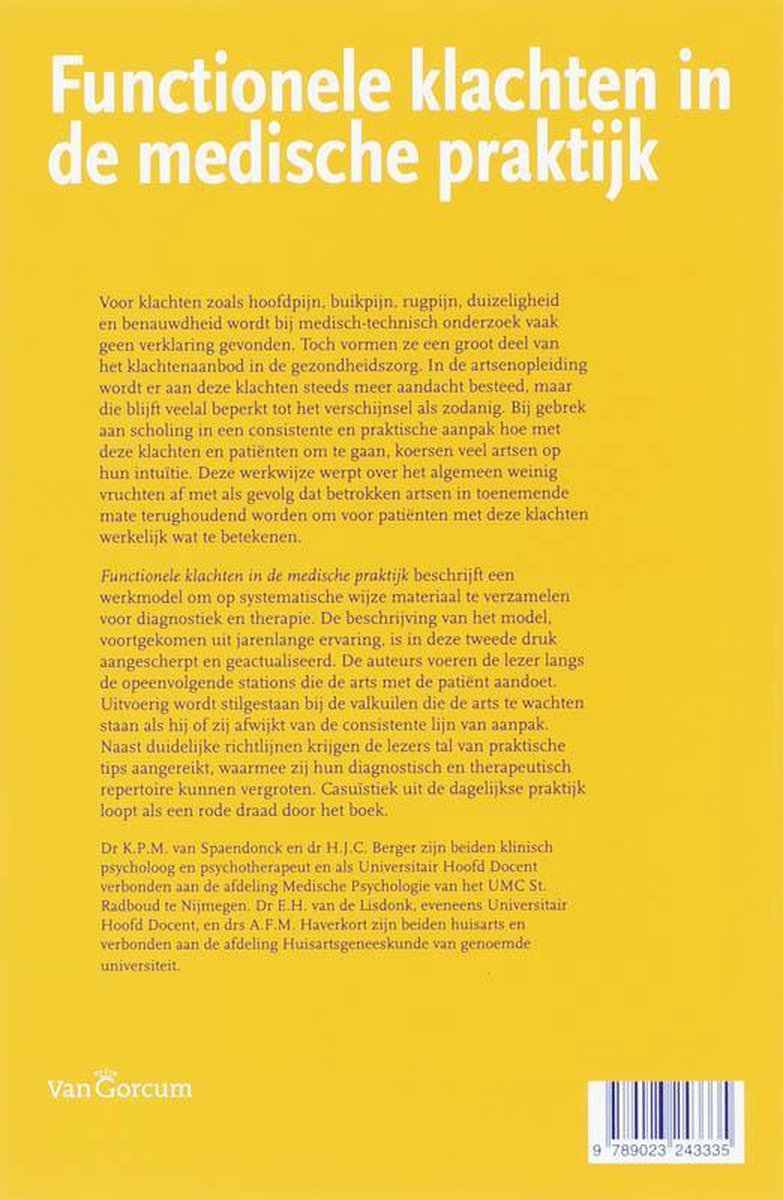 Functionele klachten in de medische praktijk