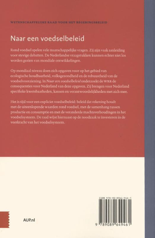 WRR Rapporten 93 - Naar een voedselbeleid