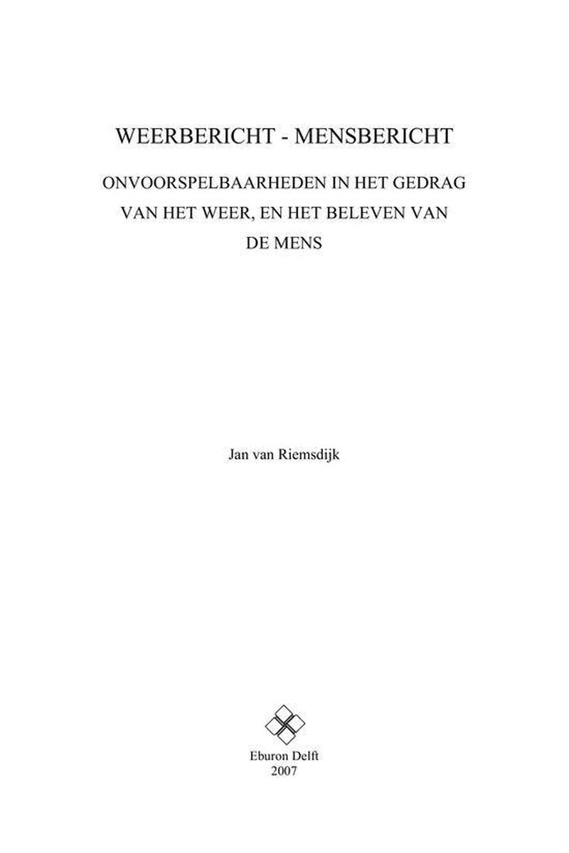 Weerbericht - Mensbericht