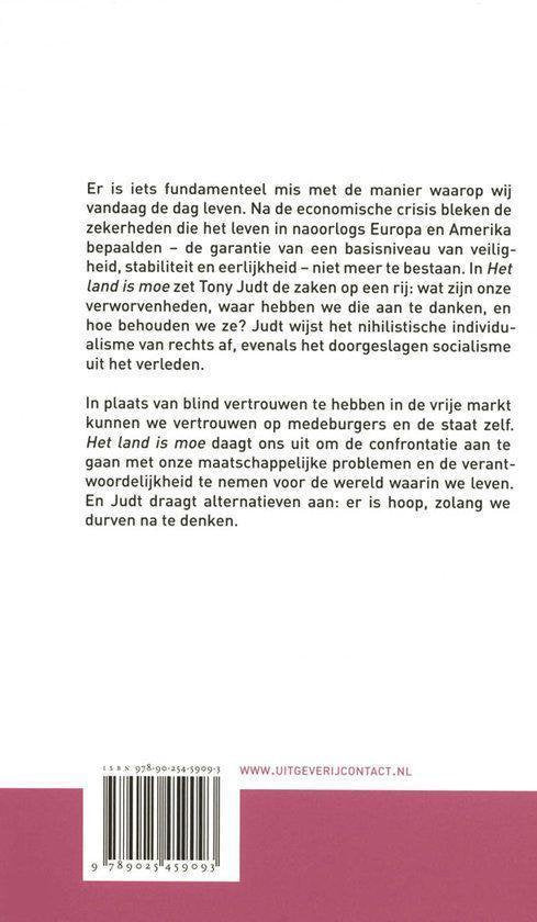Het land is moe