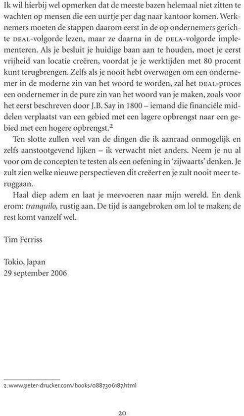 Een werkweek van 4 uur