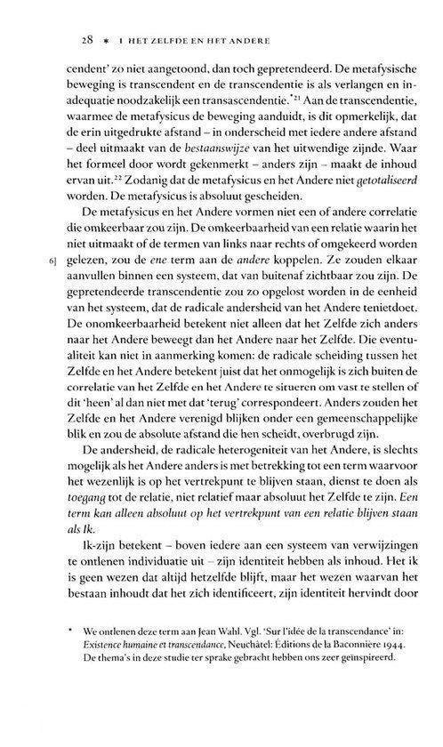 Grote klassieken  -   Totaliteit en Oneindig