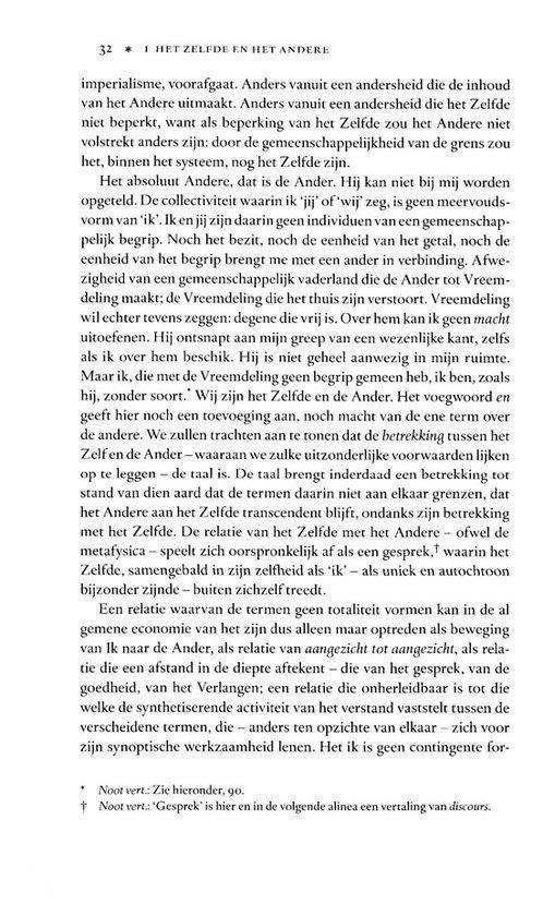 Grote klassieken  -   Totaliteit en Oneindig