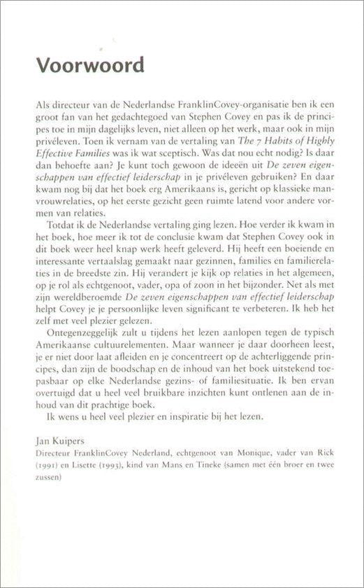 De zeven eigenschappen van effectieve families